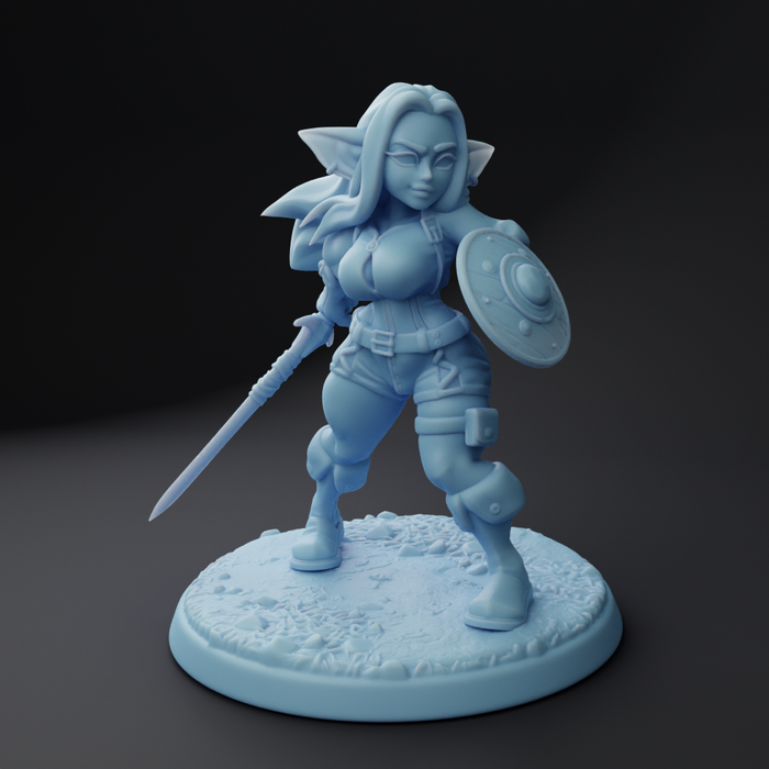 Angy the Mercenary Goblin | Additional Adventurer | Fantasy Miniature | Twin Goddess Miniatures