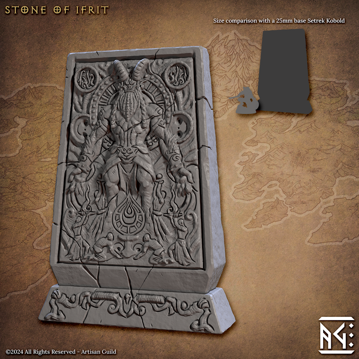 Stone of Ifrit | Temple of Ifrit | Fantasy D&D Miniature | Artisan Guild