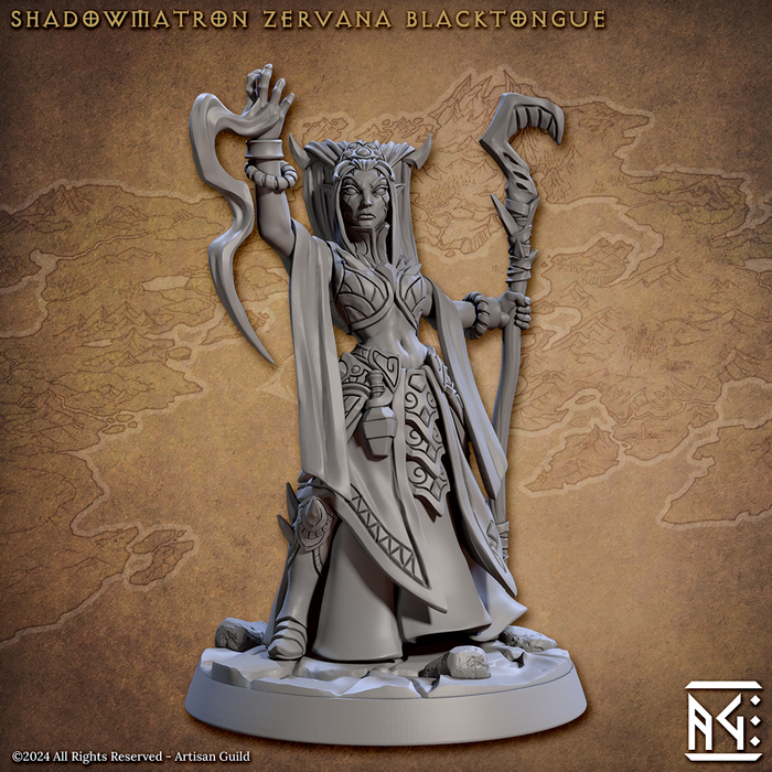 Shadowmatron Zervana | Blacktongue Assassins | Fantasy D&D Miniature | Artisan Guild