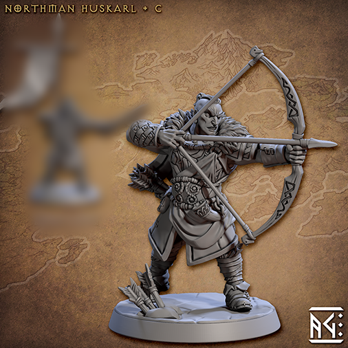 Norseman Huskarl C | Skutagaard Northmen Saga | Fantasy D&D Miniature | Artisan Guild