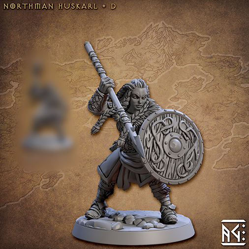 Norseman Huskarl D | Skutagaard Northmen Saga | Fantasy D&D Miniature | Artisan Guild