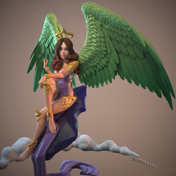 Angel Girl | Pin-Up Statue Fan Art Miniature Unpainted | Dinamuu3D