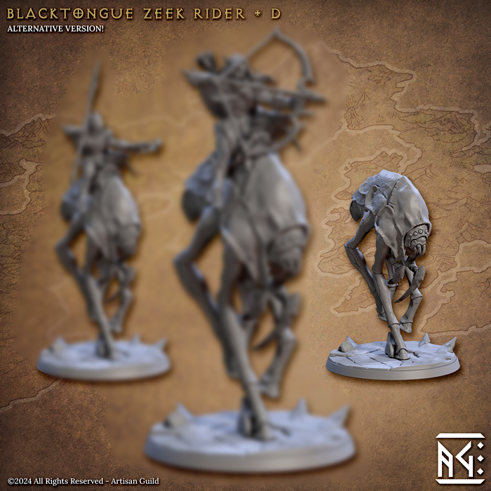 Wild Zeek D | Blacktongue Assassins | Fantasy D&D Miniature | Artisan Guild