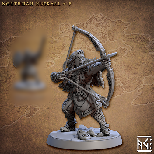 Norseman Huskarl F | Skutagaard Northmen Saga | Fantasy D&D Miniature | Artisan Guild