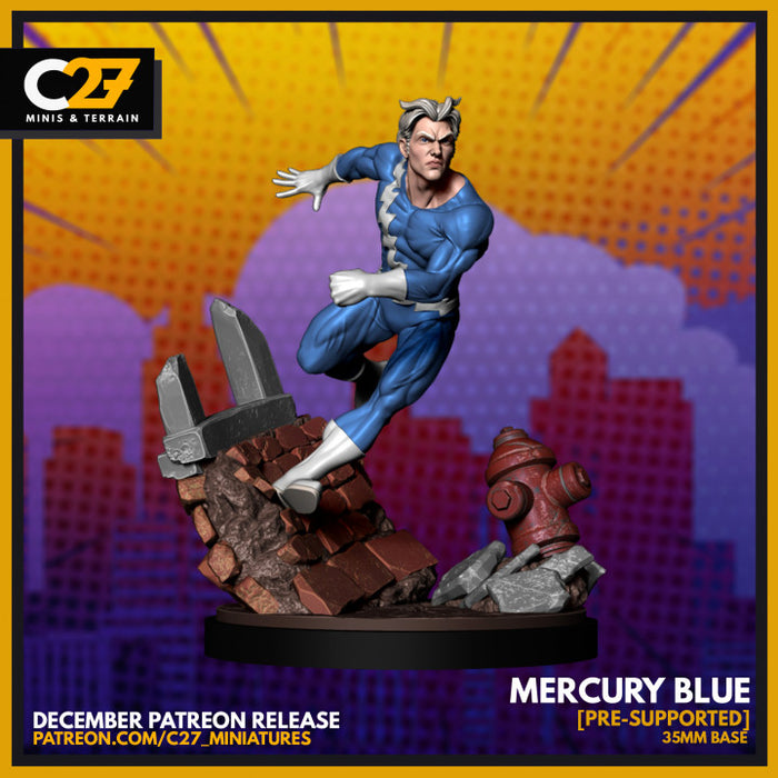 Mercury Blue | Heroes | Sci-Fi Miniature | C27 Studio