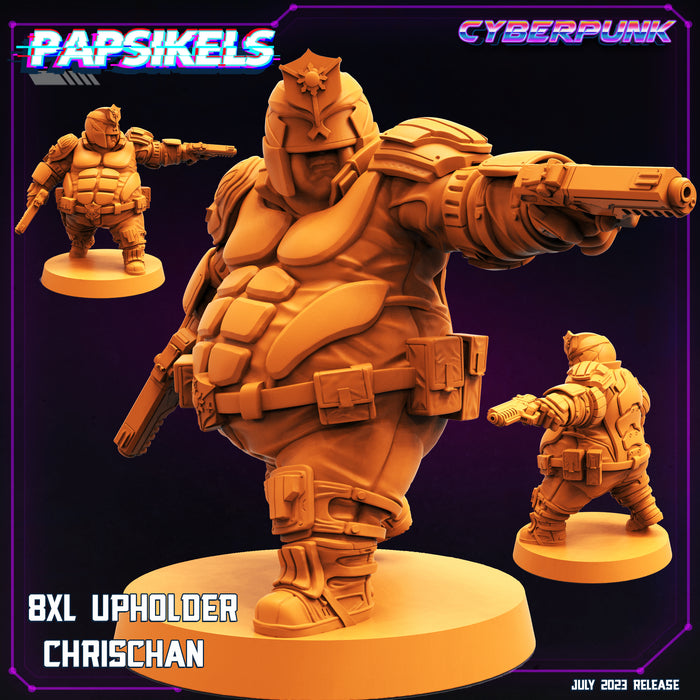 8XL Upholder Chrischan | Cyberpunk | Sci-Fi Miniature | Papsikels