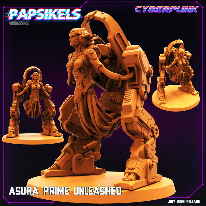 Asura Prime Unleashed | Cyberpunk | Sci-Fi Miniature | Papsikels