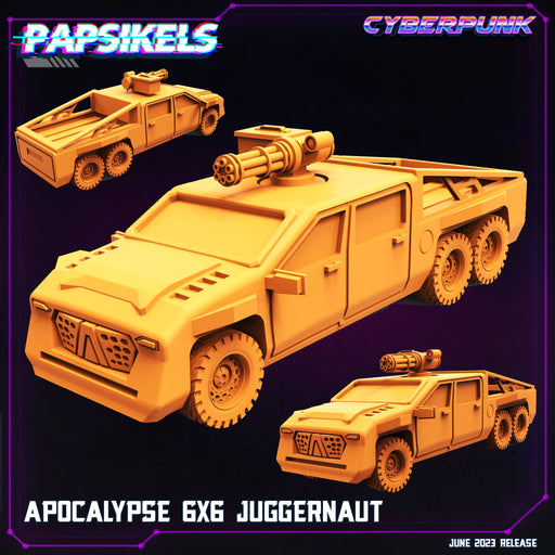 Apocalypse 6X6 Juggernaut | Cyberpunk | Sci-Fi Miniature | Papsikels TabletopXtra