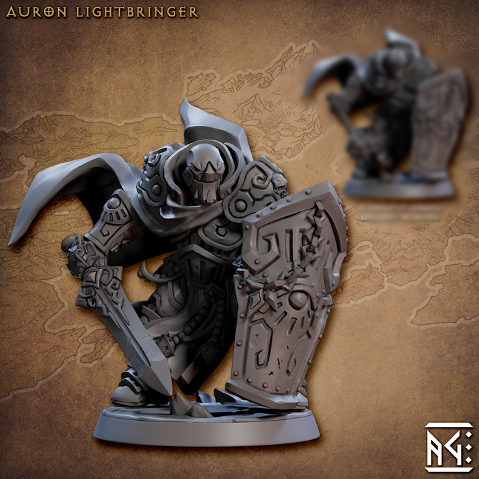 Auron Lightbringer | Golem Simulacra | Fantasy D&D Miniature | Artisan Guild