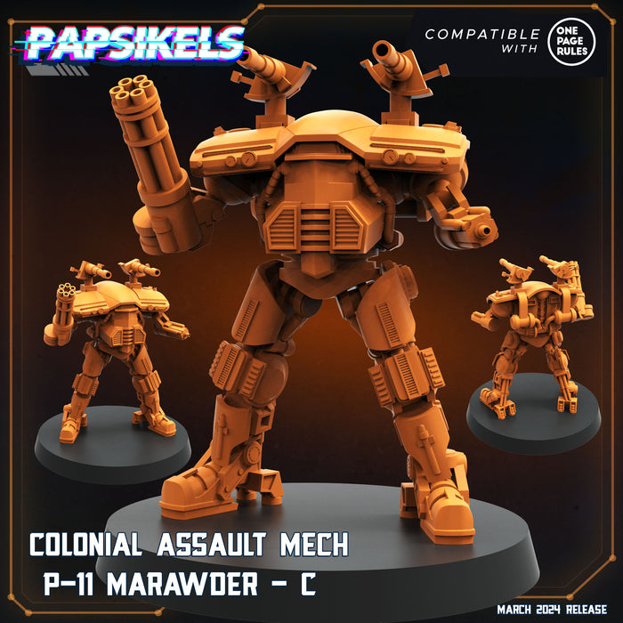 Colonial Assault Mech P11 Marawder C | Dropship Troopers IV | Sci-Fi Miniature | Papsikels