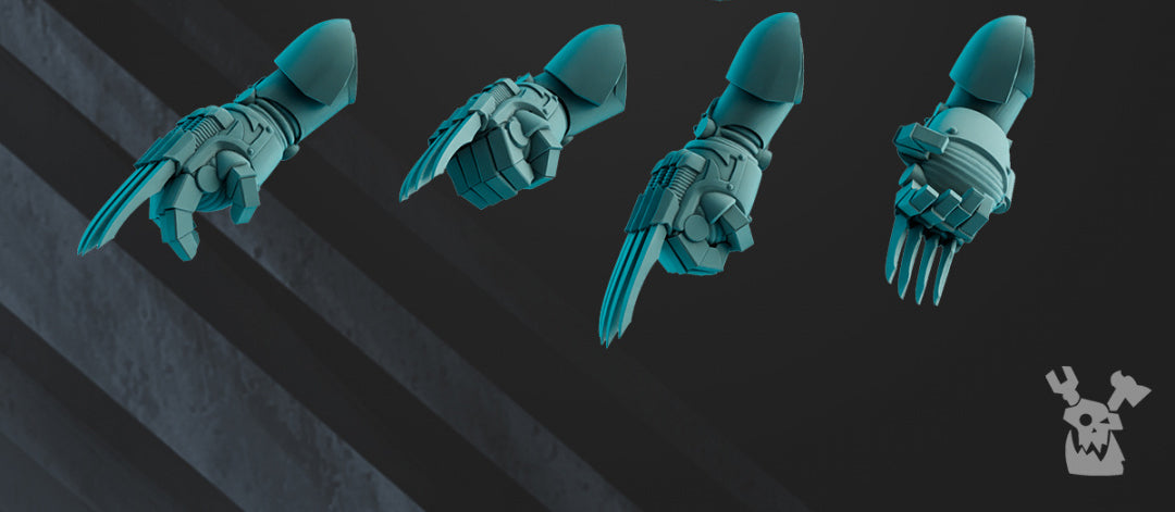 Space Warrior Claws | Scylla Legion | DakkaDakka | Sci-Fi Grimdark Custom Bitz Wargaming Miniatures 28mm 32mm