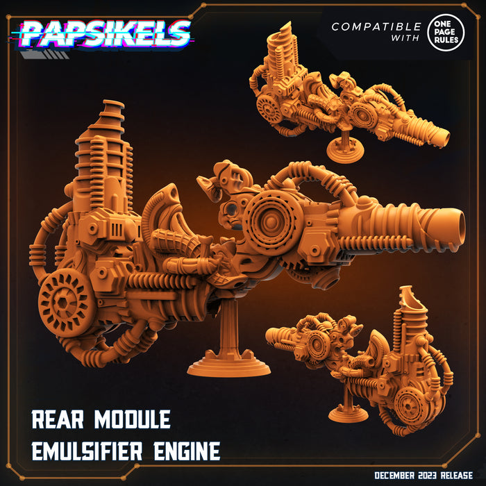 Rear Module Emulsifier Engine | Omega Army | Sci-Fi Miniature | Papsikels