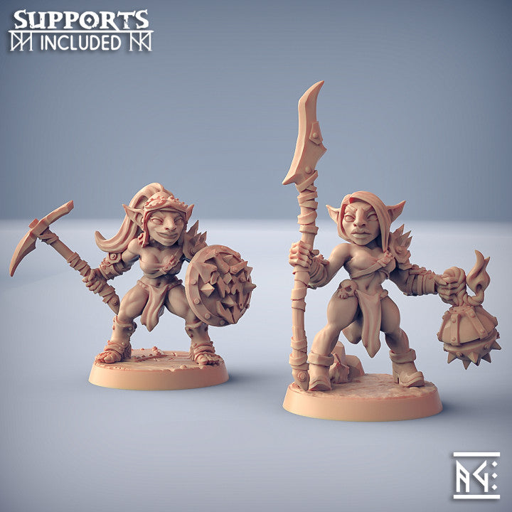Goblin Twins | Sparksoot Goblins | Fantasy D&D Miniature | Artisan Guild TabletopXtra