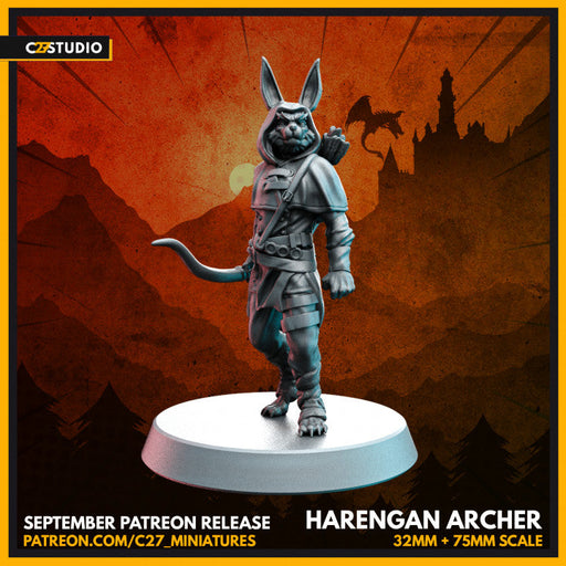 Harengan Archer | Fantasy | Sci-Fi Miniature | C27 Studio TabletopXtra