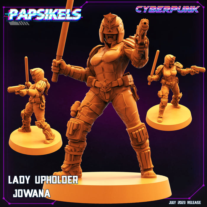 Lady Upholder Miniatures | Cyberpunk | Sci-Fi Miniature | Papsikels