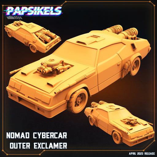 Nomad Cybercar Outer Exclaimer | War Dudes | Sci-Fi Miniature | Papsikels TabletopXtra