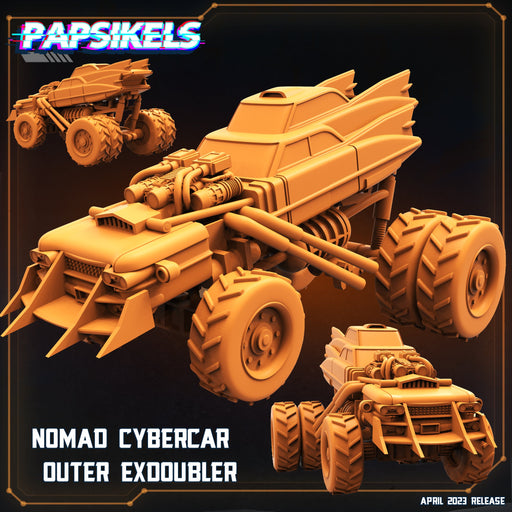 Nomad Cybercar Outer Exdoubler | War Dudes | Sci-Fi Miniature | Papsikels TabletopXtra