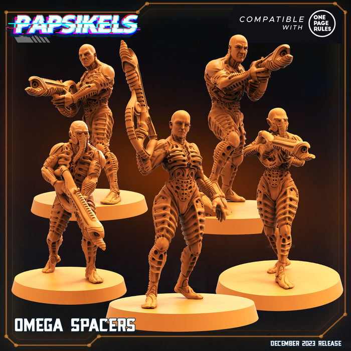 Omega Spacer Miniatures | Omega Army | Sci-Fi Miniature | Papsikels