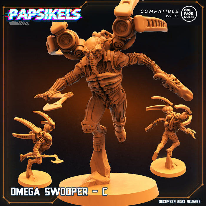 Omega Swooper C | Omega Army | Sci-Fi Miniature | Papsikels