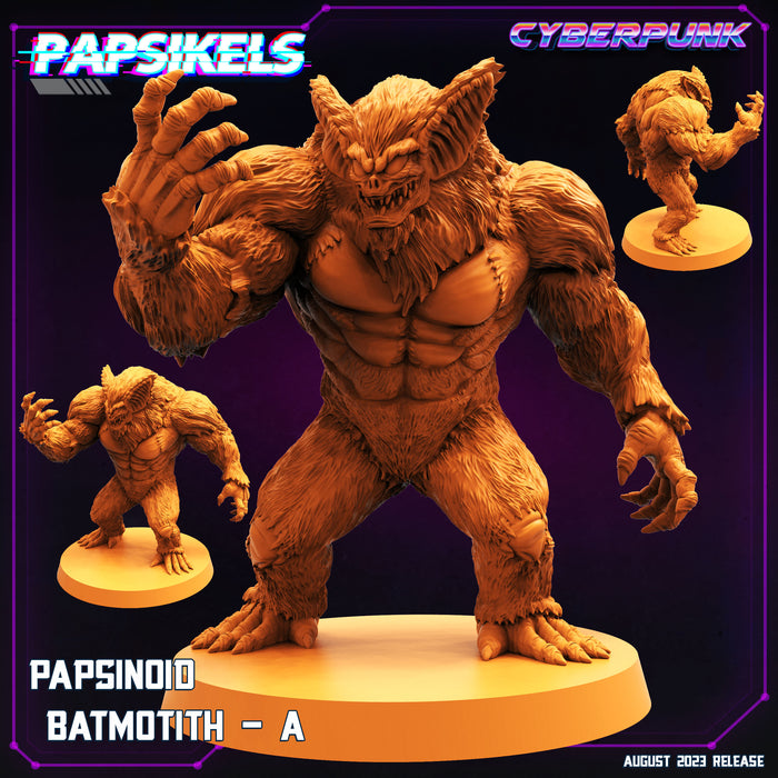 Papsinoid Batmotith A | Cyberpunk | Sci-Fi Miniature | Papsikels
