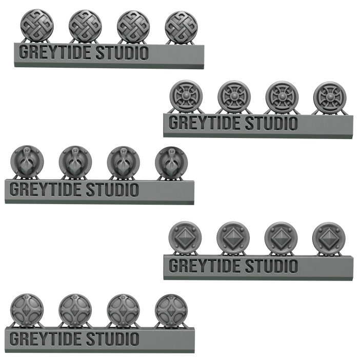 Space Warrior Decoration Pack | Primal Hounds | Grey Tide Studio | Sci-Fi Grimdark Custom Bitz Wargaming Miniatures 28mm 32mm
