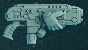 Space Warrior Plasmatic Rifle B | Scylla Legion | DakkaDakka | Sci-Fi Grimdark Custom Bitz Wargaming Miniatures 28mm 32mm