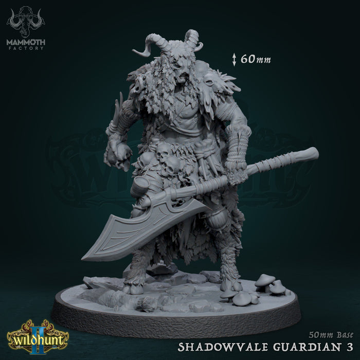 Shadowvale Guardian Satyr Miniatures | Wild Hunt II | Fantasy Tabletop Miniature | Mammoth Factory