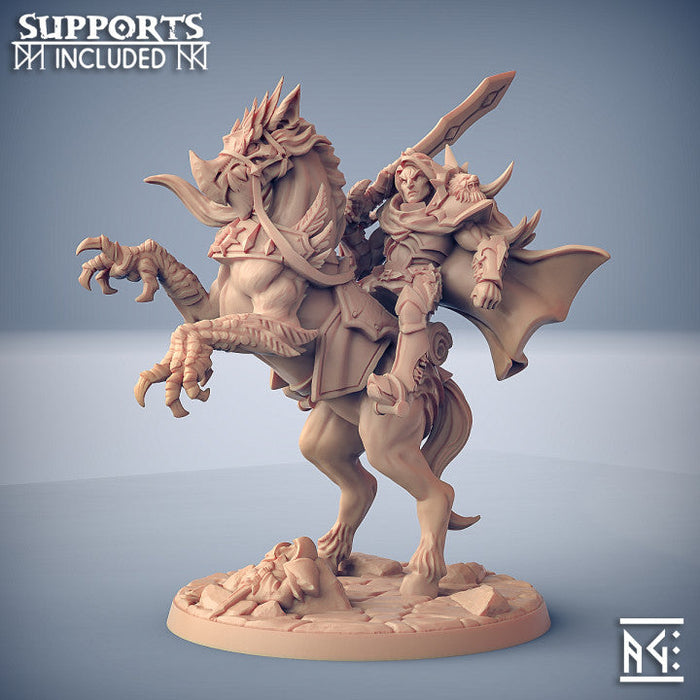Sigfrido on Gryphsteed | Human Fighters Guild | Fantasy D&D Miniature | Artisan Guild TabletopXtra