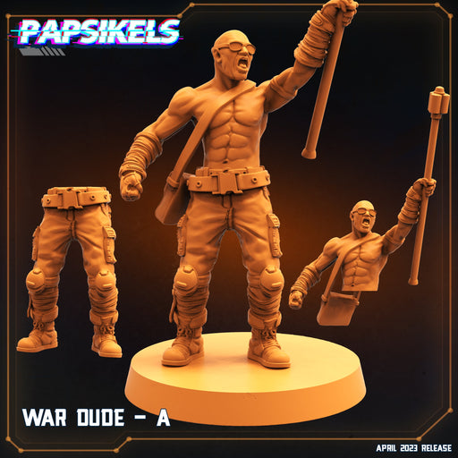 War Dude A | War Dudes | Sci-Fi Miniature | Papsikels TabletopXtra