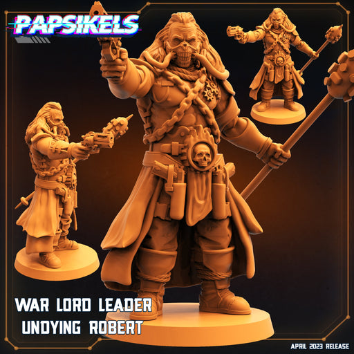 War Lord Undying Robert | War Dudes | Sci-Fi Miniature | Papsikels TabletopXtra