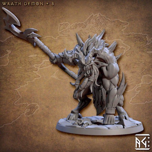 Wrath Demon B | Abyss Demons | Fantasy D&D Miniature | Artisan Guild TabletopXtra