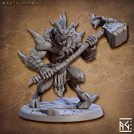 Wrath Demon C | Abyss Demons | Fantasy D&D Miniature | Artisan Guild TabletopXtra