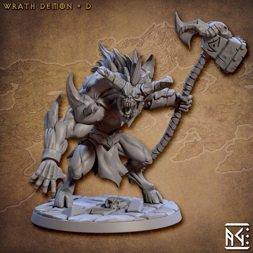 Wrath Demon D | Abyss Demons | Fantasy D&D Miniature | Artisan Guild TabletopXtra