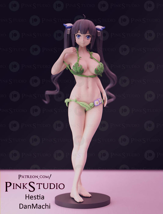 Hestia (Bikini) | Pin-Up Fan Art | Pink Studio