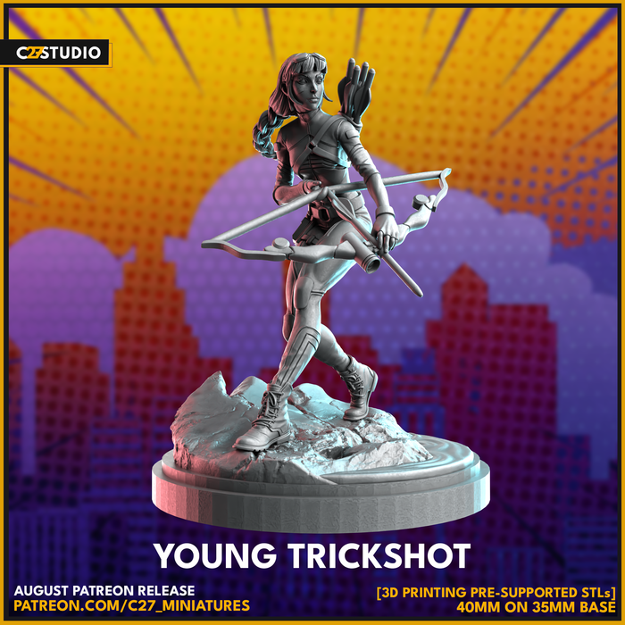 Young Trickshot | Heroes | Sci-Fi Miniature | C27 Studio