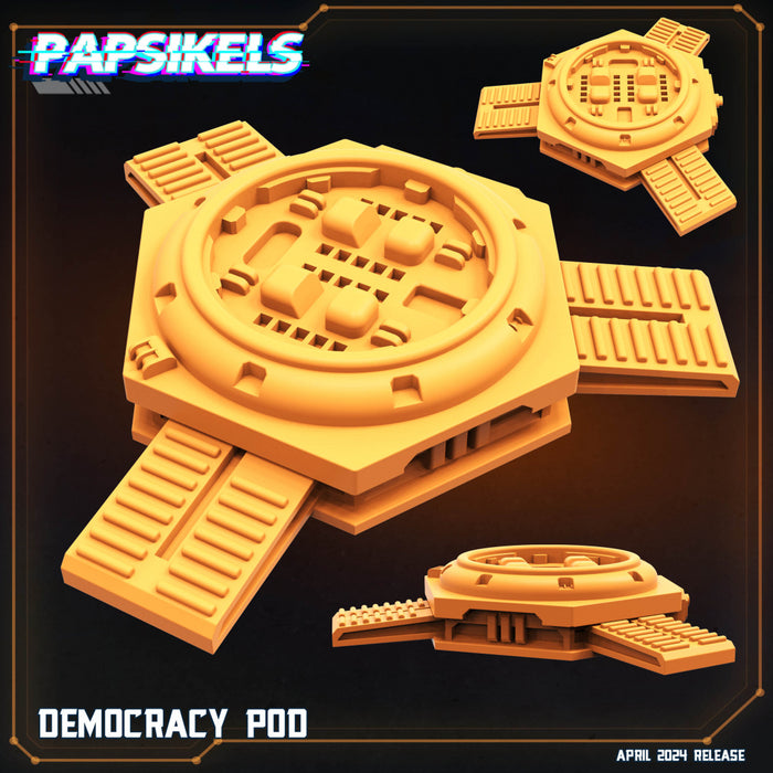 Democracy Pod | Democracy Troopers | Sci-Fi Miniature | Papsikels