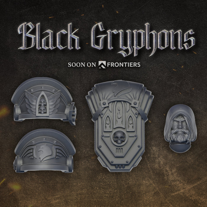 Black Gryphons Conversion Kit | DakkaDakka | Sci-Fi Grimdark Custom Bitz Wargaming Miniatures 28mm 32mm