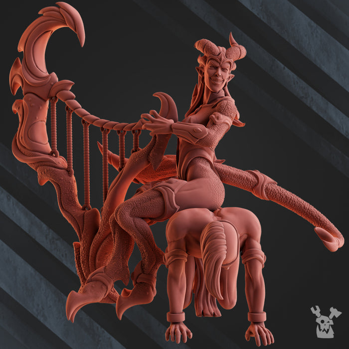 Infernal Harpist | Demons of Lust | Grimdark Miniature | DakkaDakka
