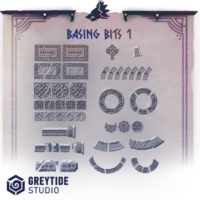 Basing Bits Pack 1 | Primal Hounds | Grey Tide Studio | Sci-Fi Grimdark Custom Bitz Wargaming Miniatures 28mm 32mm