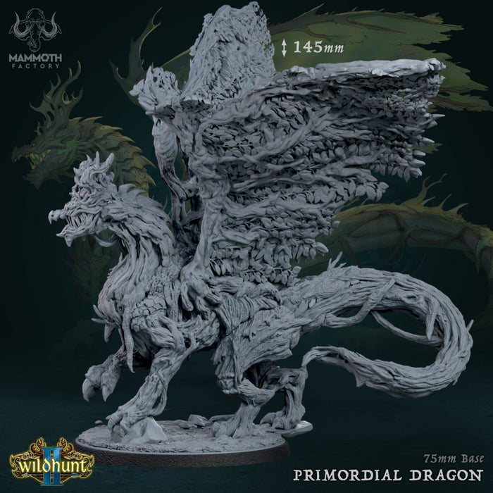 Primordial Dragon | Wild Hunt II | Fantasy Tabletop Miniature | Mammoth Factory