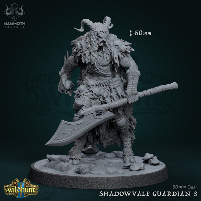 Shadowvale Guardian Satyr C | Wild Hunt II | Fantasy Tabletop Miniature | Mammoth Factory