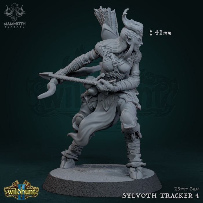Sylvoth Satyr Tracker D | Wild Hunt II | Fantasy Tabletop Miniature | Mammoth Factory