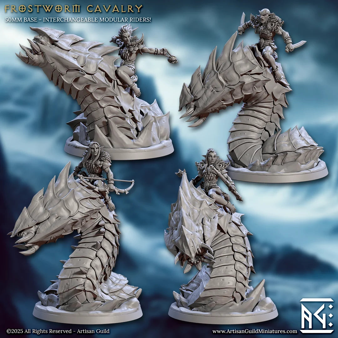 3D printed resin cavalry miniatures by Artisan Guild, one of 18 licensed studios at TabletopXtra