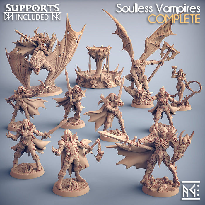 28mm vampire miniatures from the Artisan Guild Soulless Vampires range, available at TabletopXtra