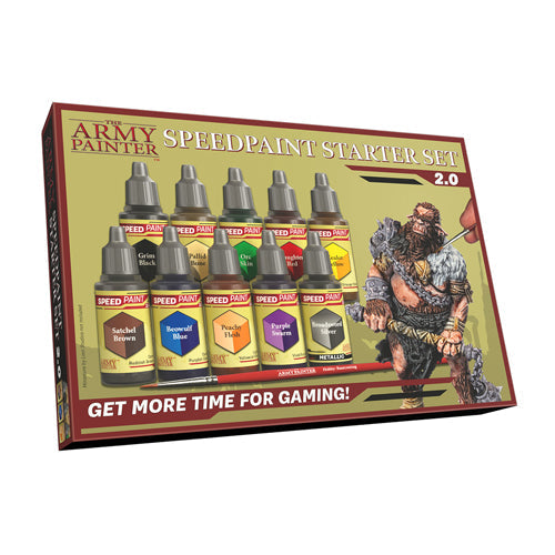 The Army Painter Speedpaint Starter paint set, a beginner kit for painting 3D-printed resin miniatures