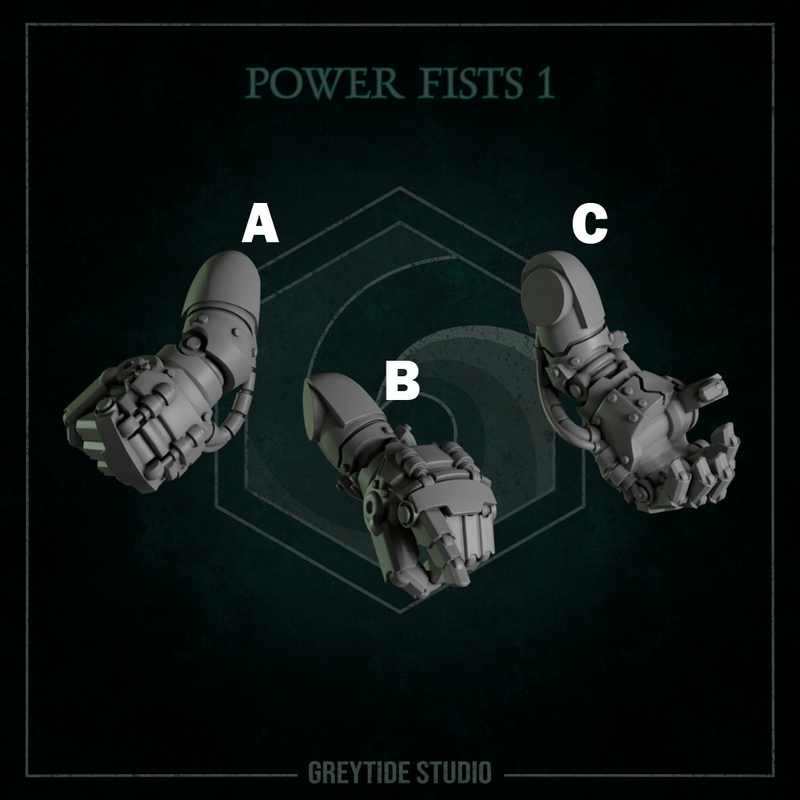 Fist Pairs Pack 1 | Eternal Pilgrims | Conversion Bits For 28mm 32mm Sci-fi Marines