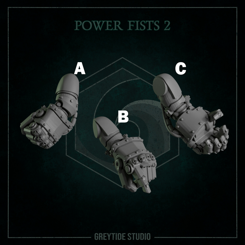 Fist Pairs Pack 2 | Eternal Pilgrims | Conversion Bits For 28mm 32mm Sci-fi Marines