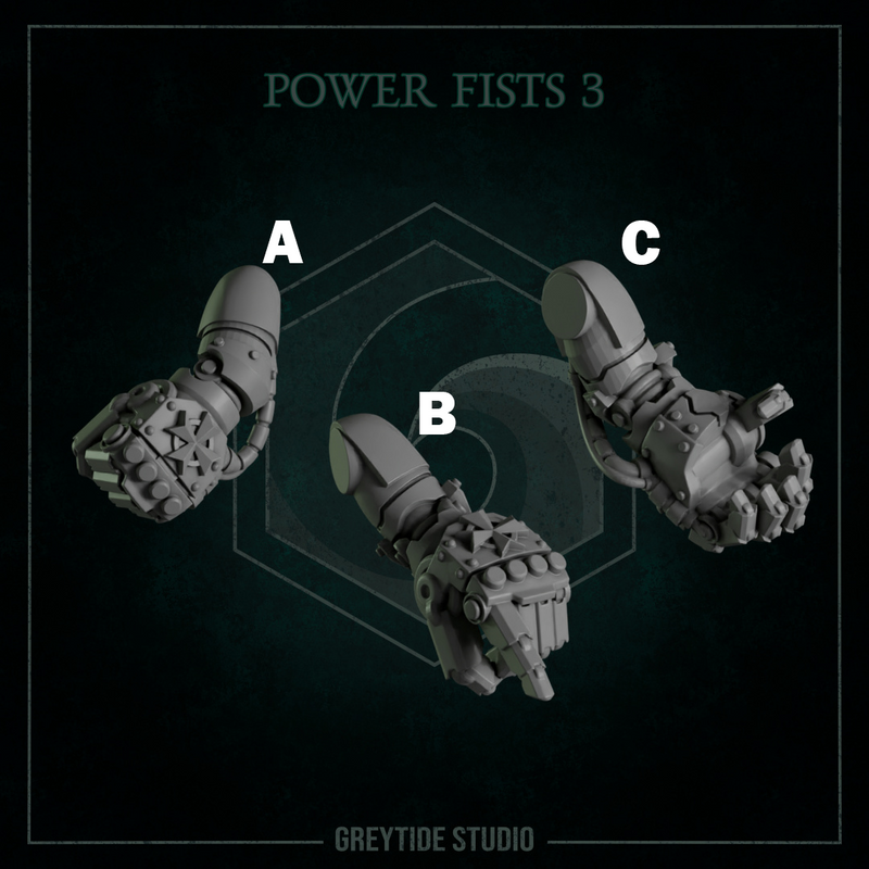 Fist Pairs Pack 3 | Eternal Pilgrims | Conversion Bits For 28mm 32mm Sci-fi Marines