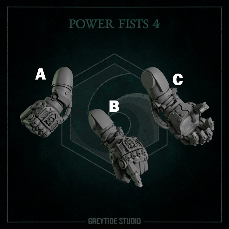 Fist Pairs Pack 4 | Eternal Pilgrims | Conversion Bits For 28mm 32mm Sci-fi Marines