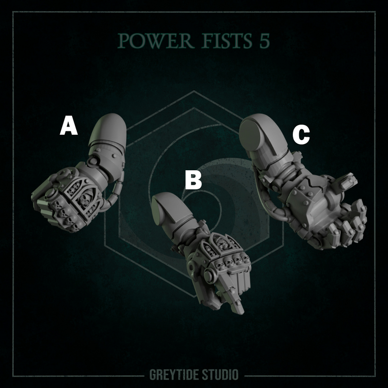 Fist Pairs Pack 5 | Eternal Pilgrims | Conversion Bits For 28mm 32mm Sci-fi Marines